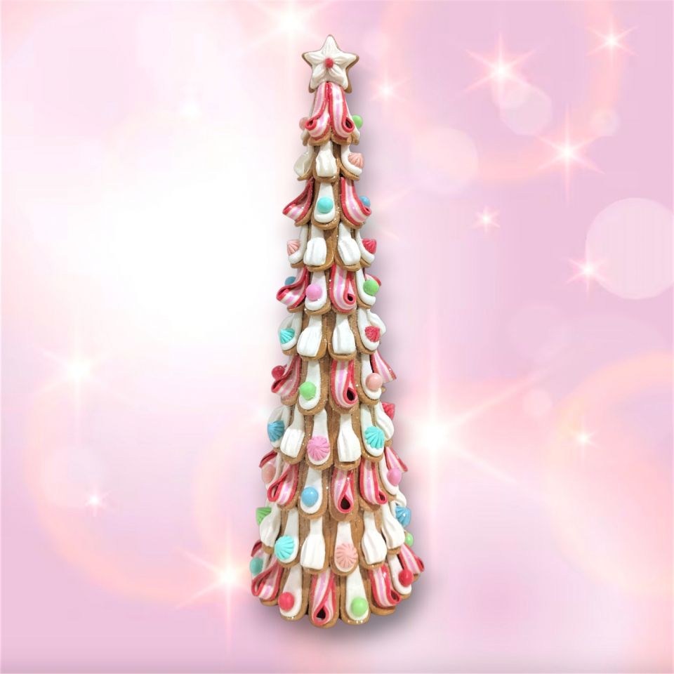 18.5in Pastel Candy Ribbon Tree December Diamonds