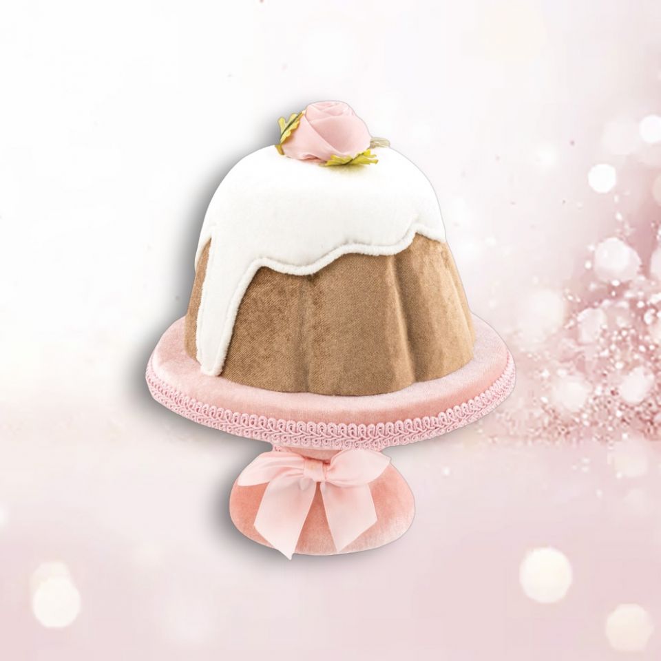 9in Cake w/Icing Orn  December Diamonds