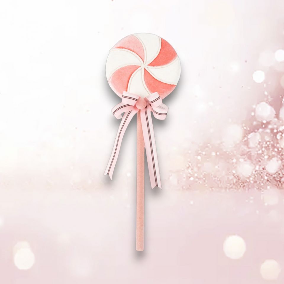 20in Pink/White Swirl Lolipop December Diamonds