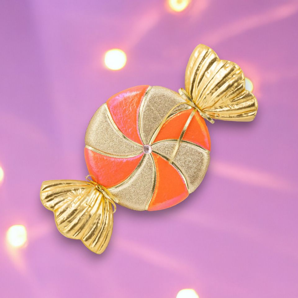 24in Orange Citrus Candy Wrapper December Diamonds