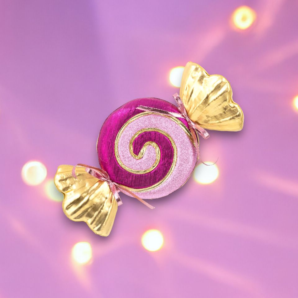 14in Purple Swirl Candy Wrapper December Diamonds