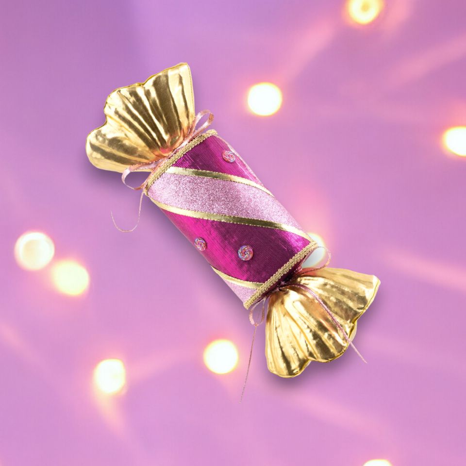 14in Purple Long Candy Wrapper December Diamonds
