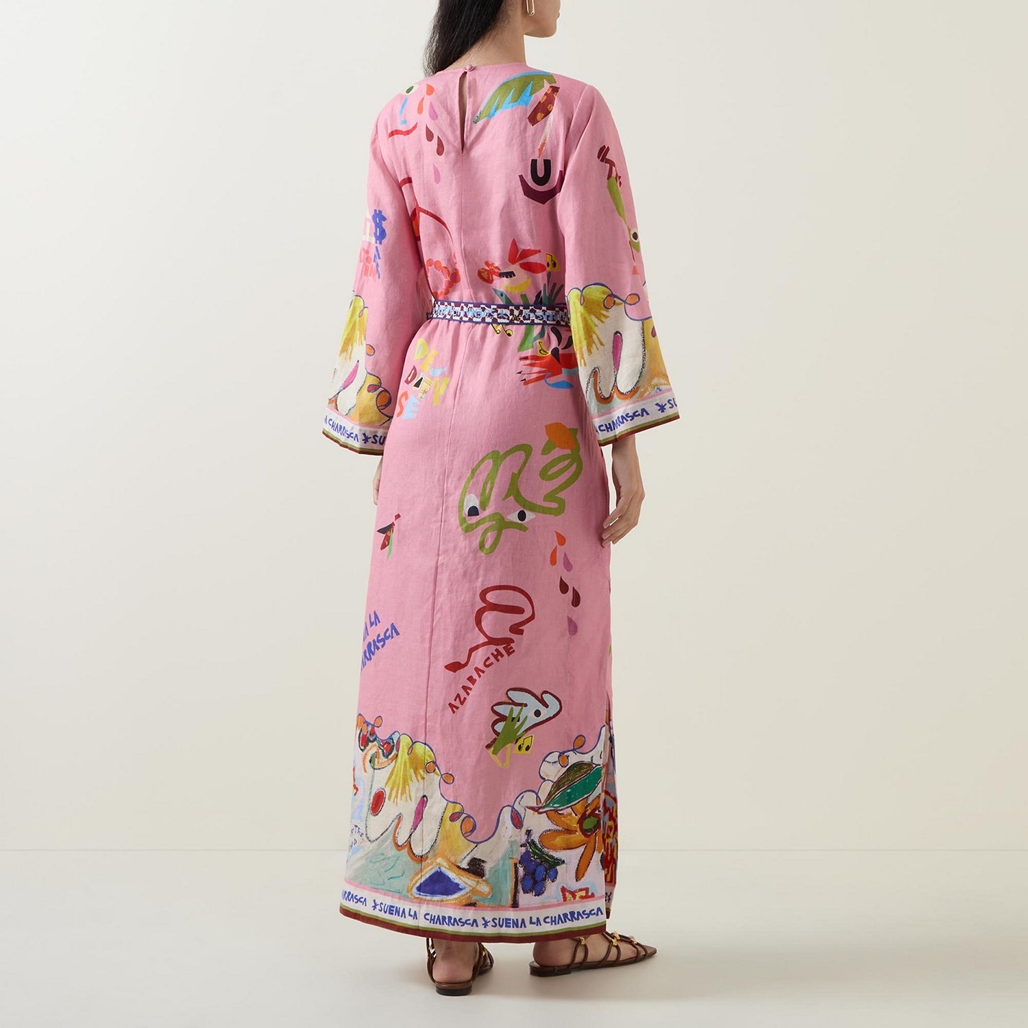 Pink Graffiti Caftan