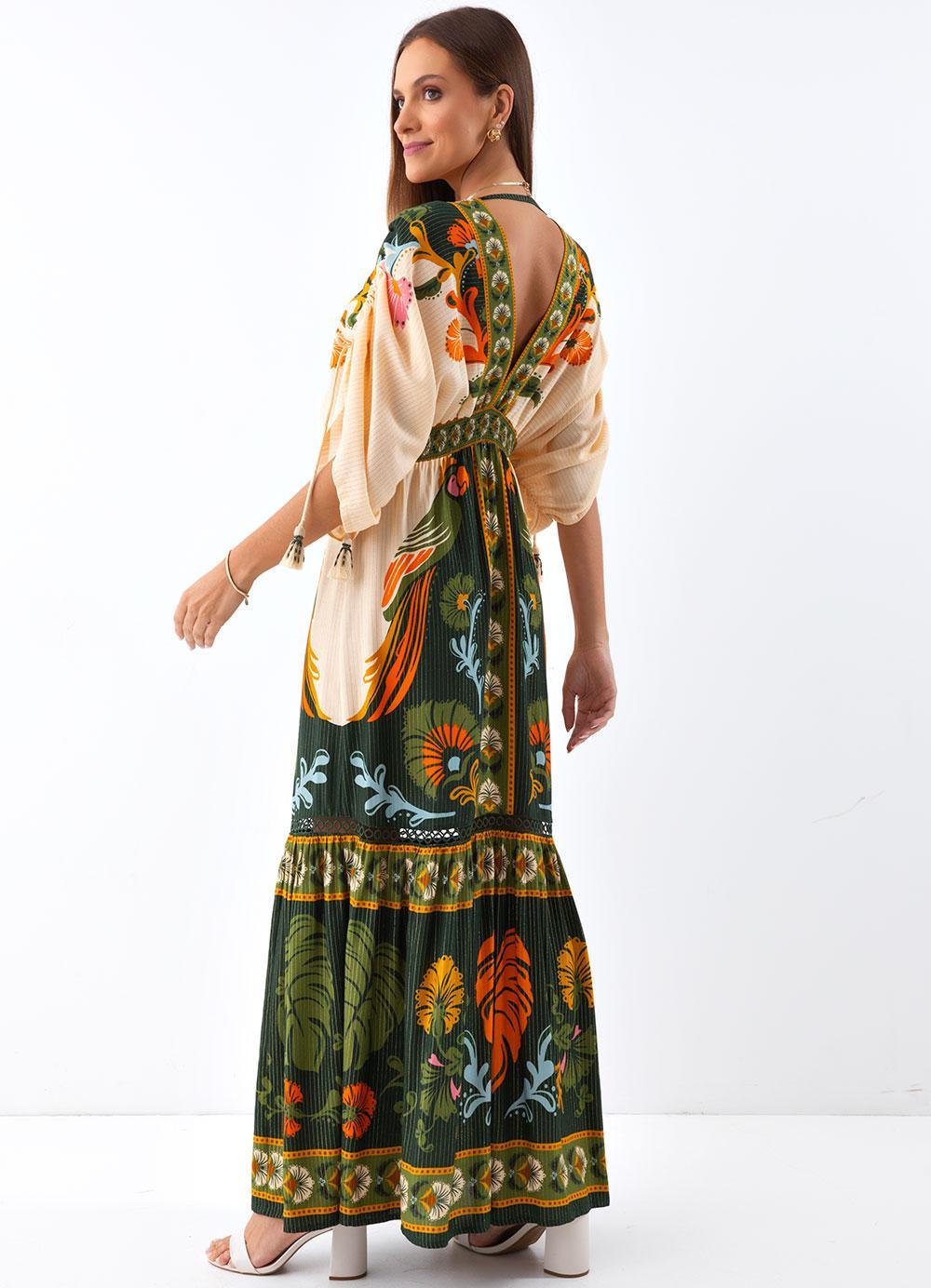 Unique Parrot Maxi Dress
