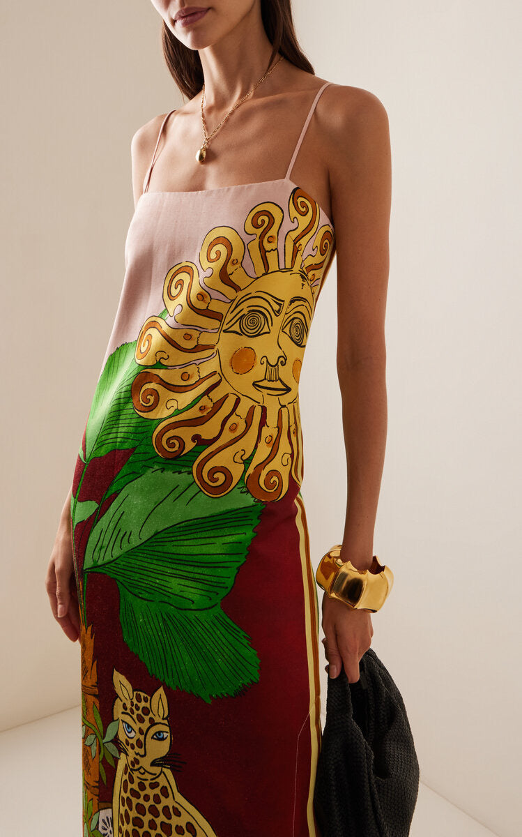 Jungle Slim Sundress Ruby
