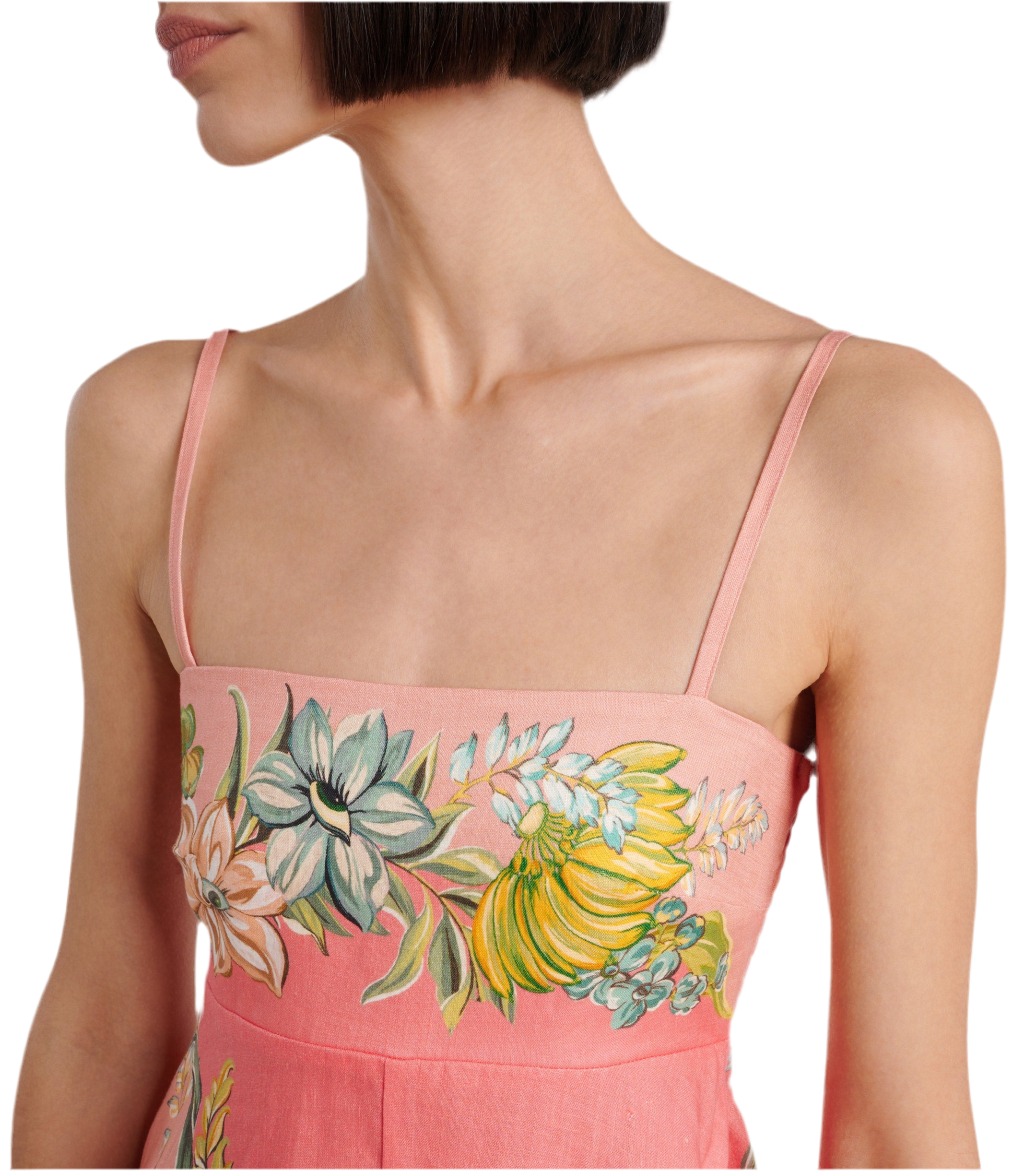 Floral Sundress Coral