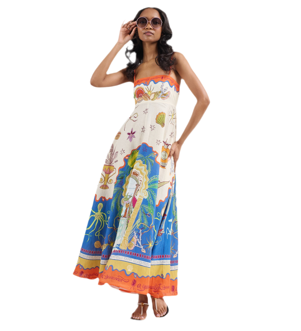 Greek Blue Sundress