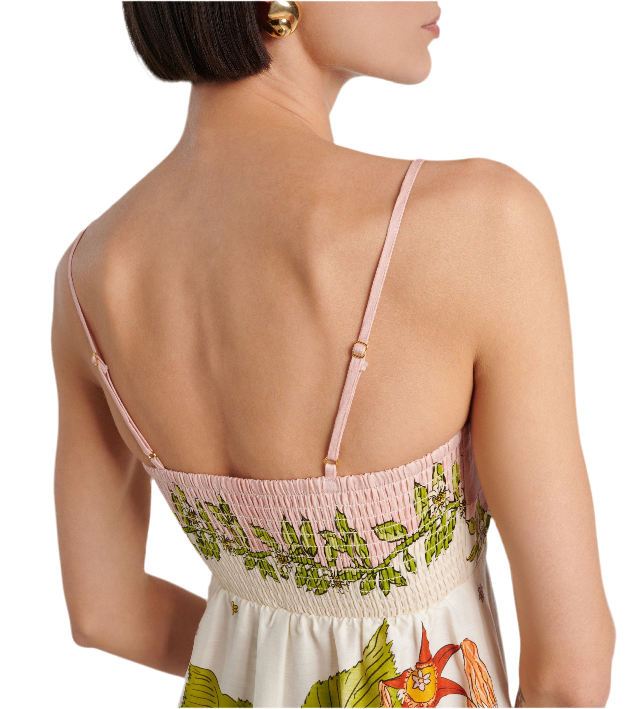 Jungle Slim Sundress Pale Pink