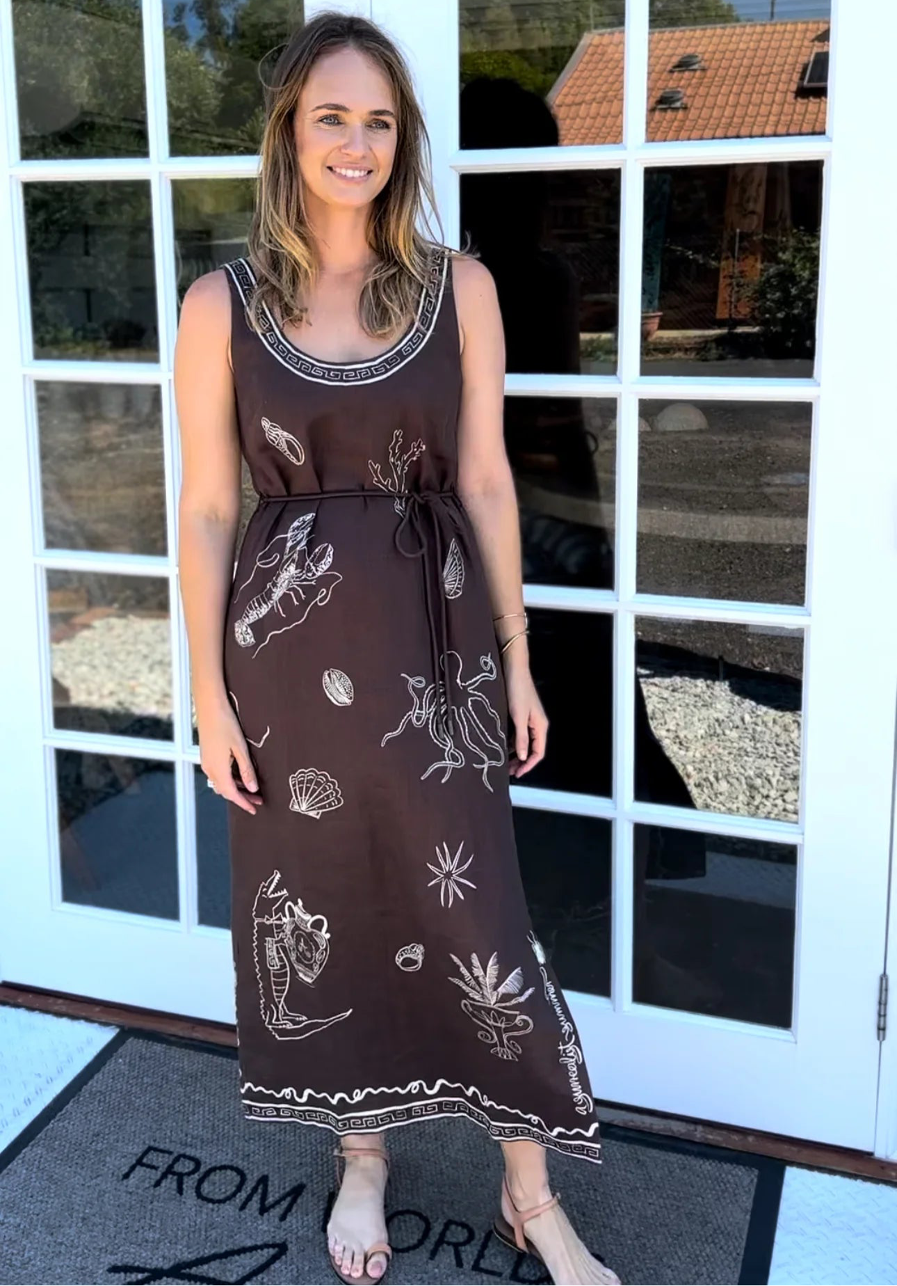 Chocolate Midi Tank Dress