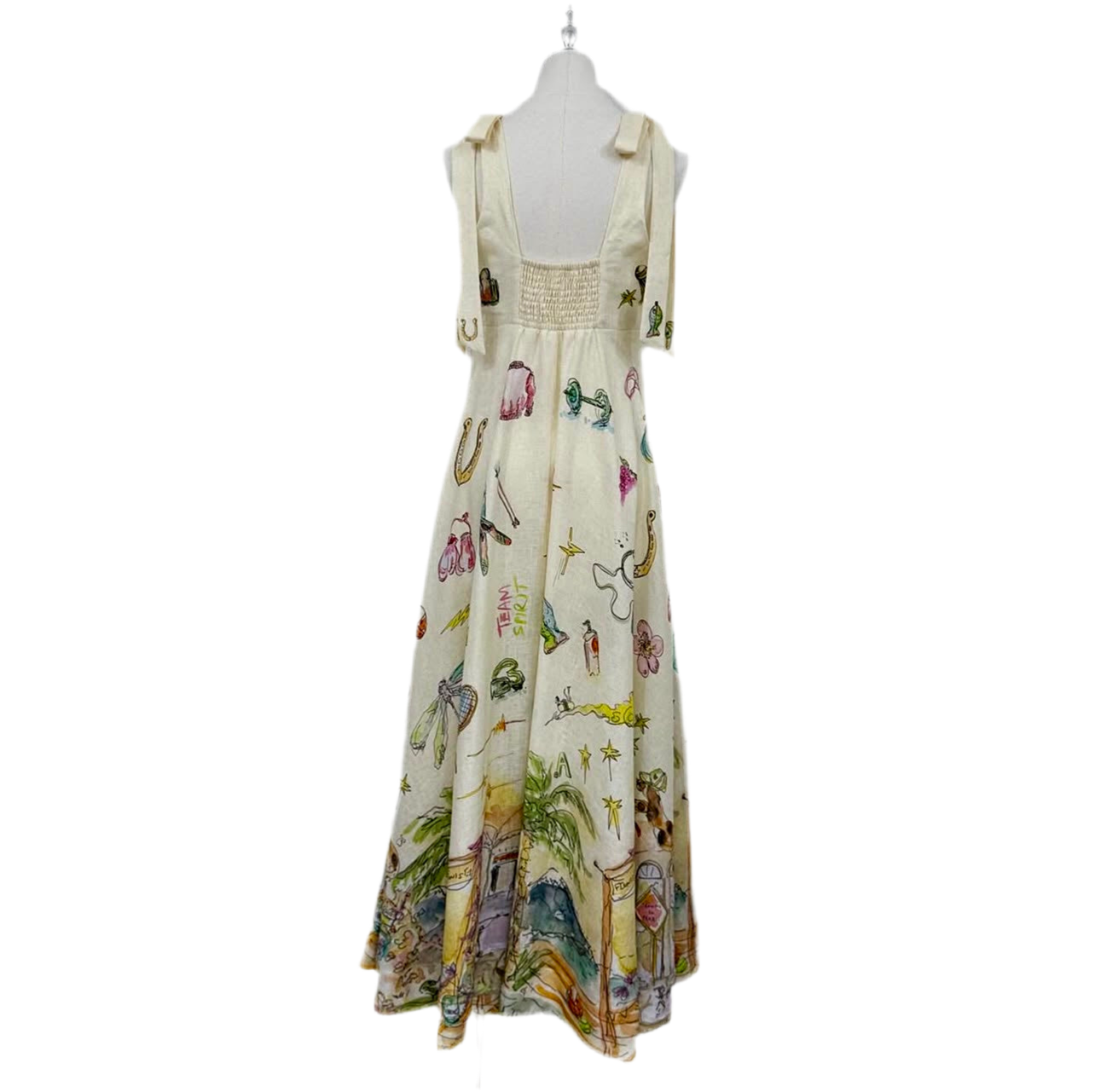 Cartoon Sundress White