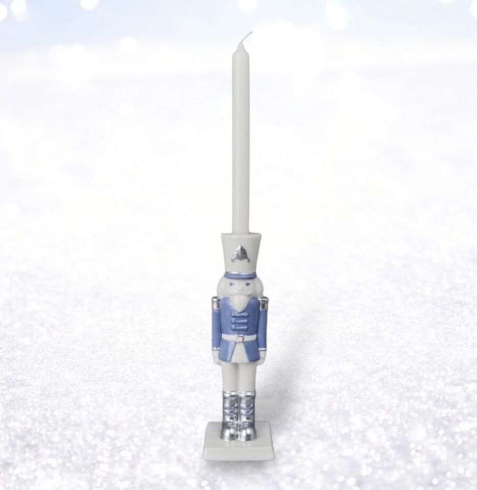 10in Nutcracker Candle Stick December Diamonds
