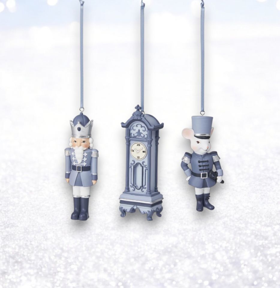 3 Asst Nutcracker Suite Orn December Diamonds
