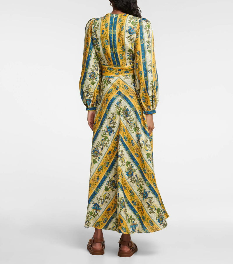 Unique Gold Vintage Maxi Dress