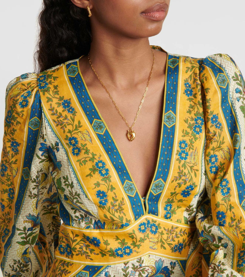 Unique Gold Vintage Maxi Dress