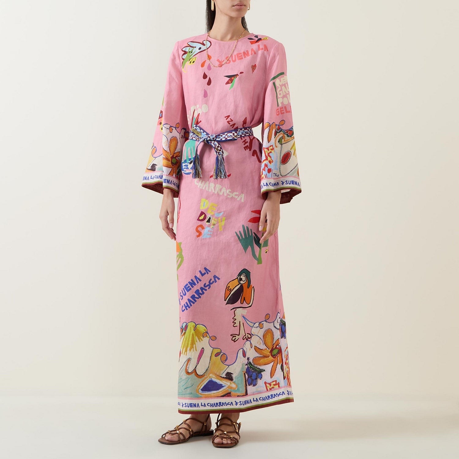 Pink Graffiti Caftan