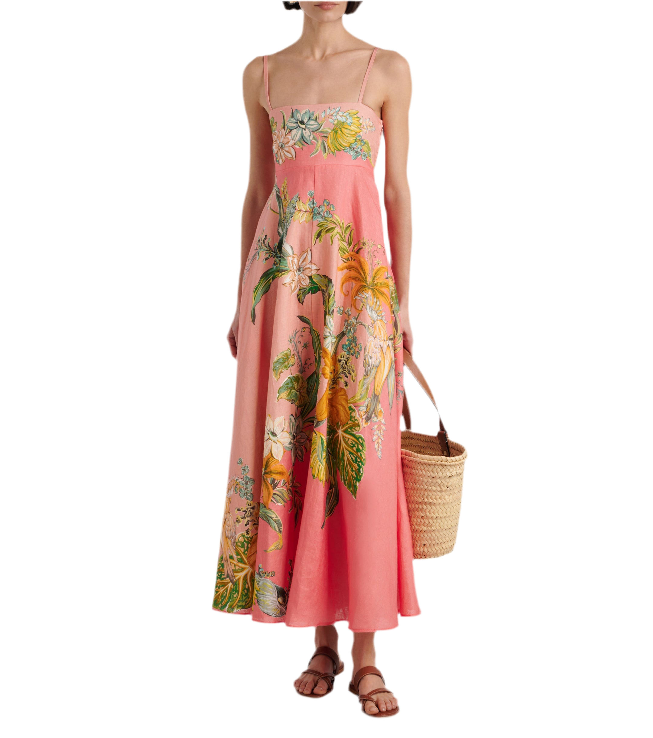 Floral Sundress Coral