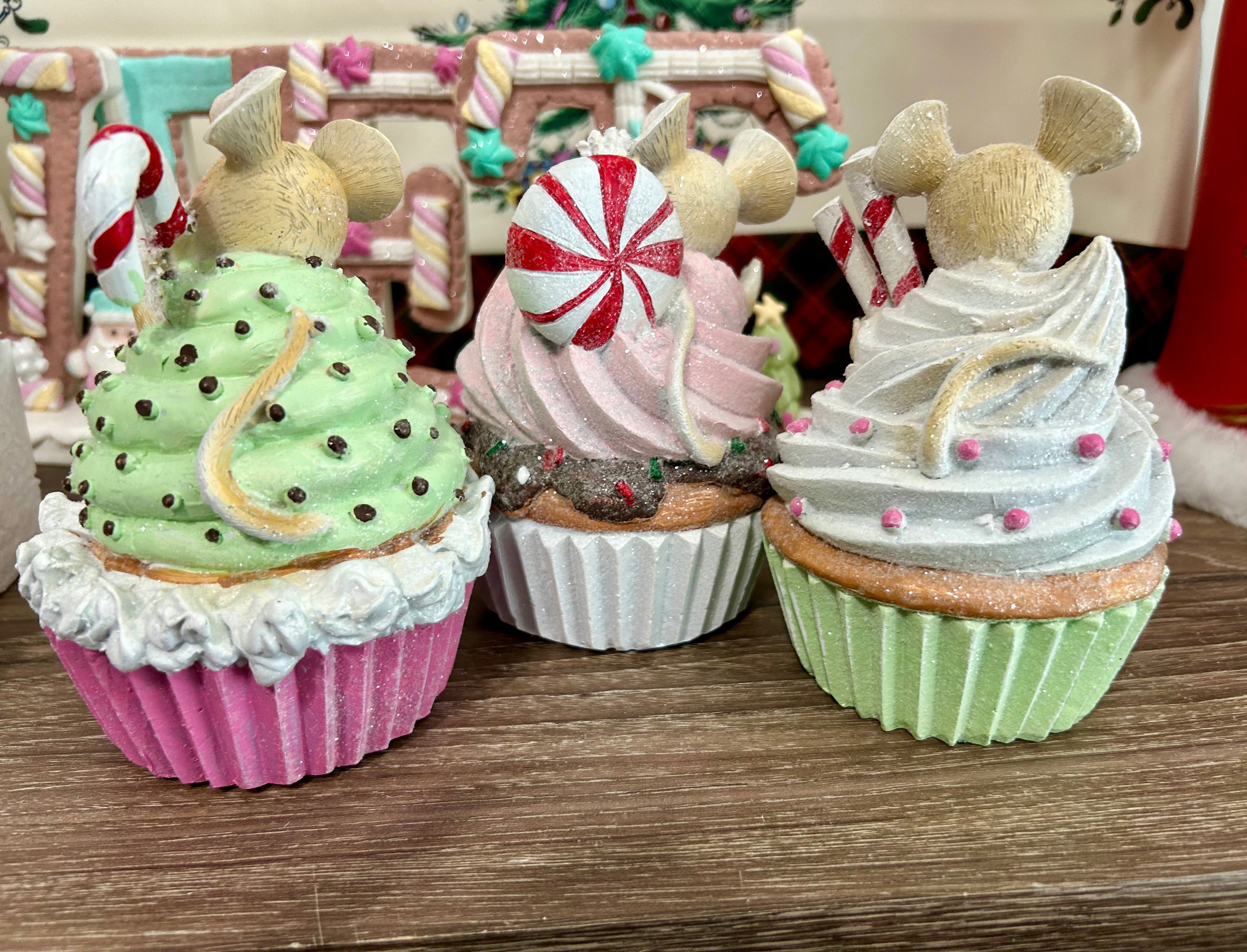 Cupcake With Mouse Set Of 3