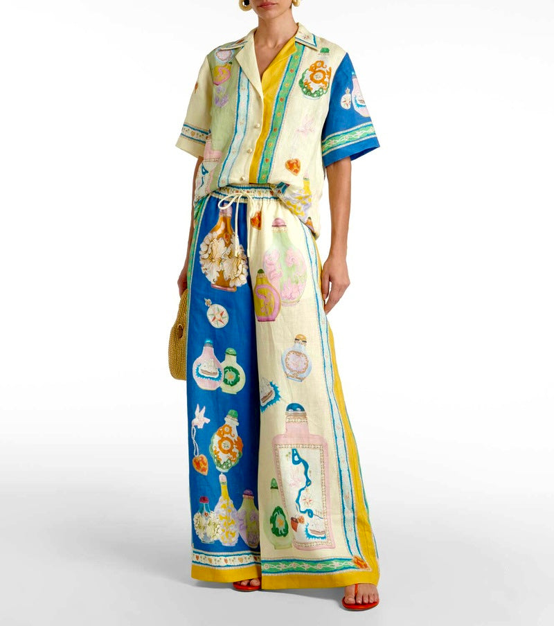White Yellow Bottles Outfit Set