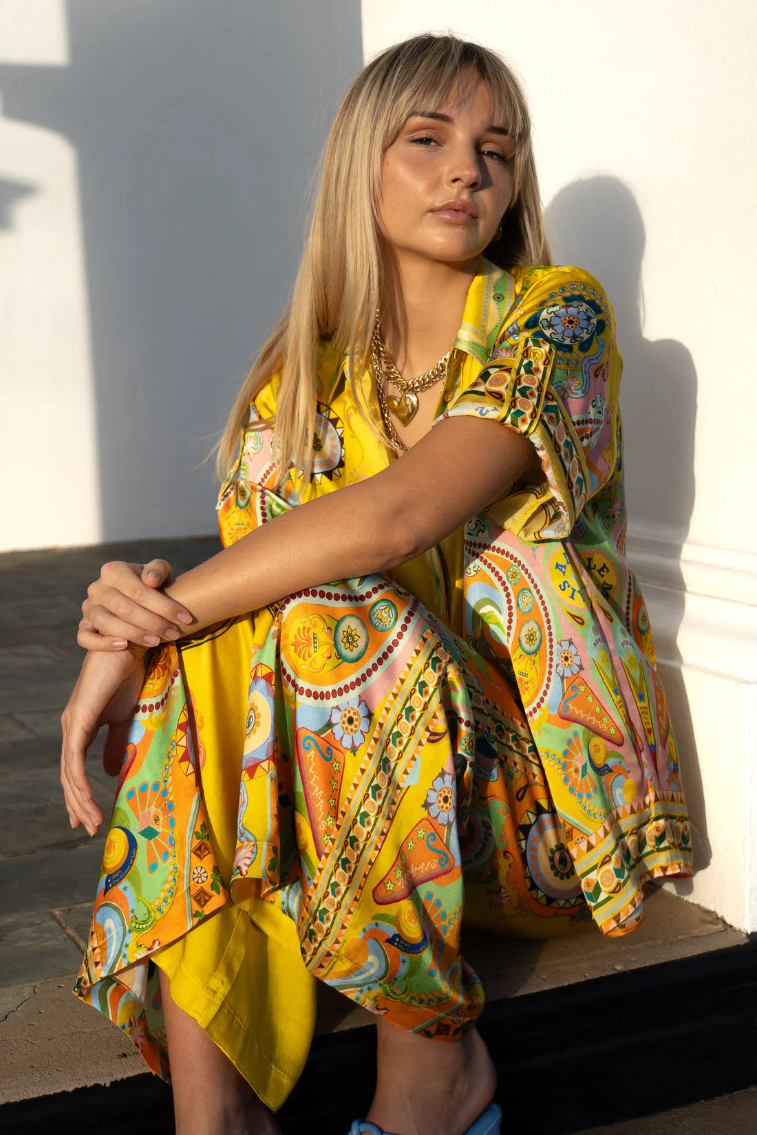 Unique Golden Swirls Outfit Set