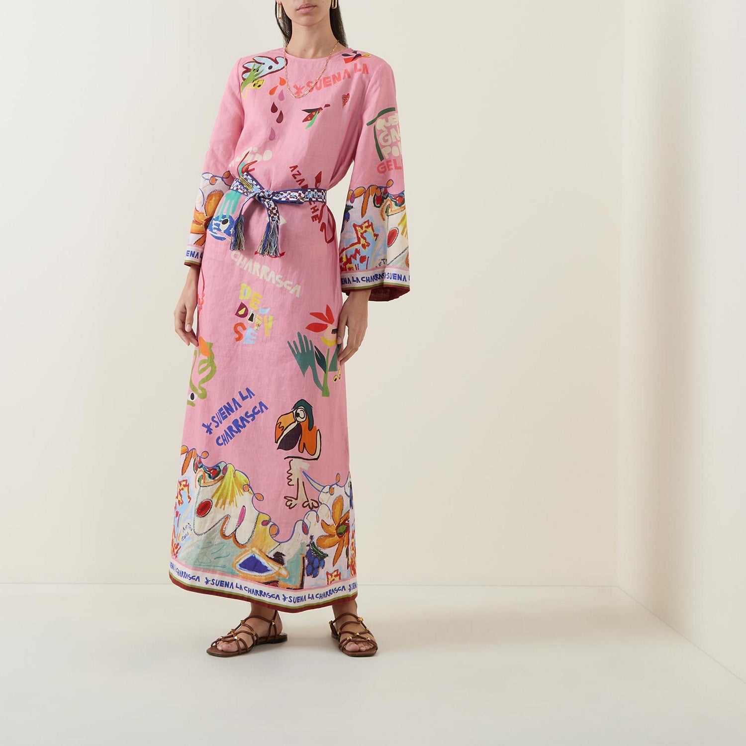 Pink Graffiti Caftan