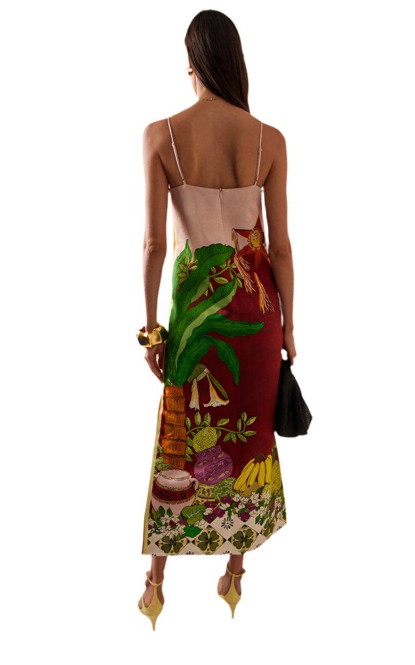 Jungle Slim Sundress Ruby