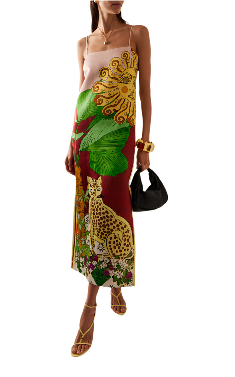 Jungle Slim Sundress Ruby