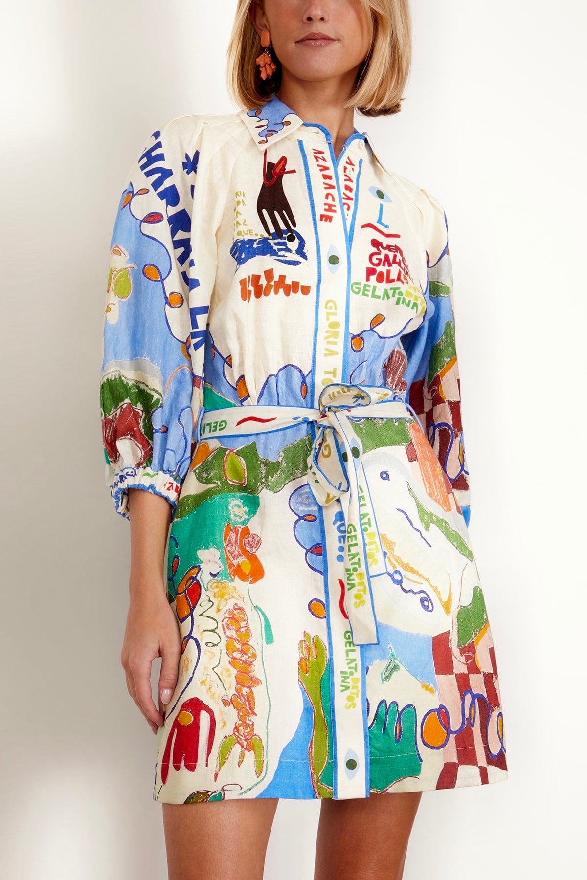 Unique Mini Shirt Dress
