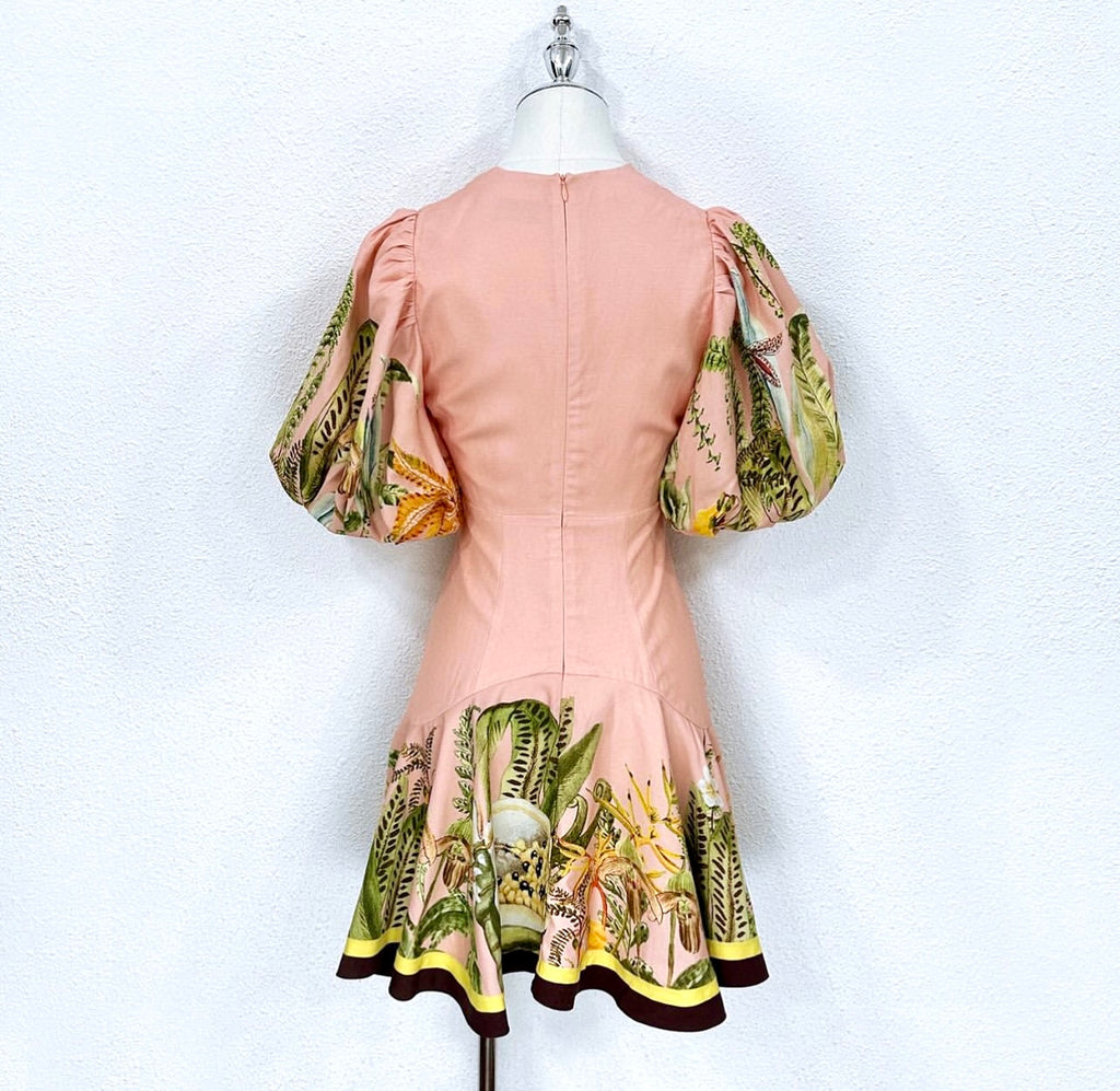Unique Pink Babydoll Dress