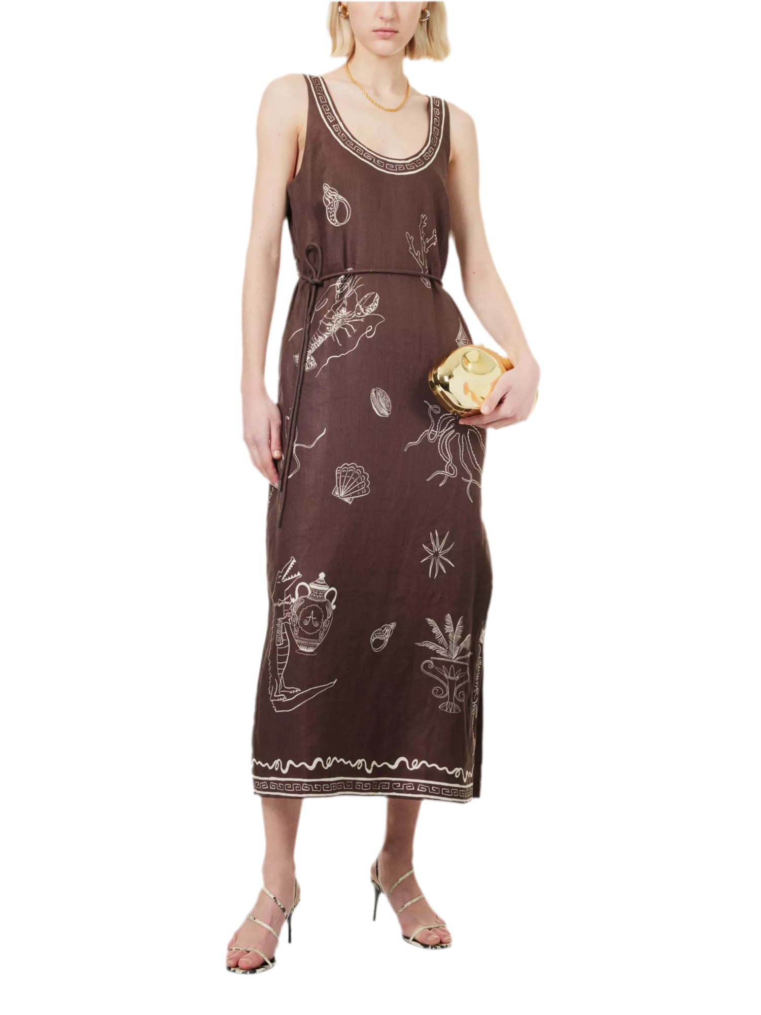 Chocolate Midi Tank Dress