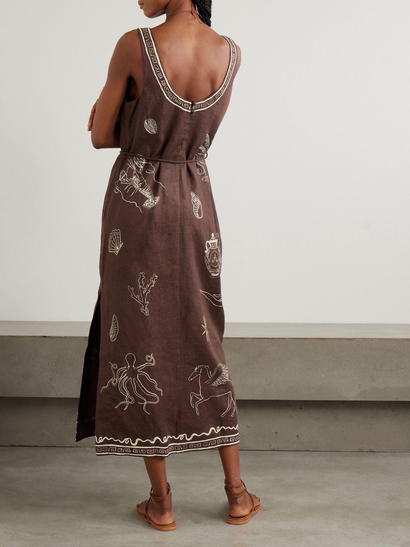 Chocolate Midi Tank Dress
