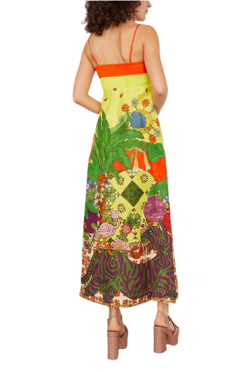 Jungle Slim Sundress Yellow