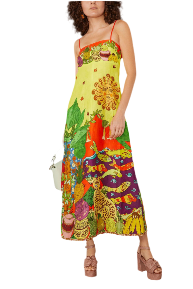 Jungle Slim Sundress Yellow