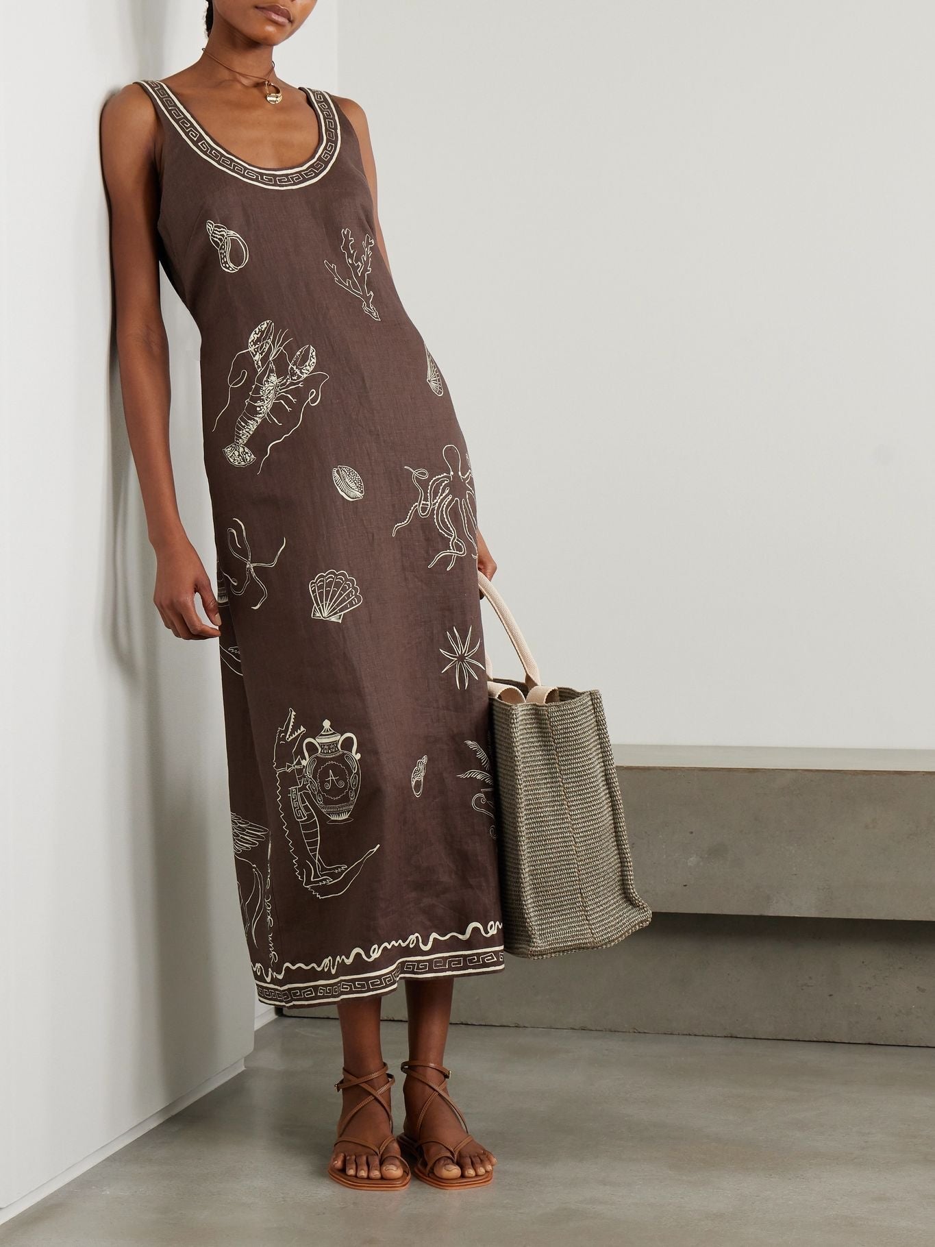 Chocolate Midi Tank Dress