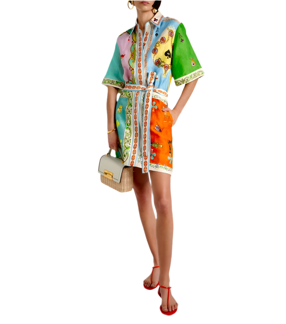 Aces Mini Shirt Dress