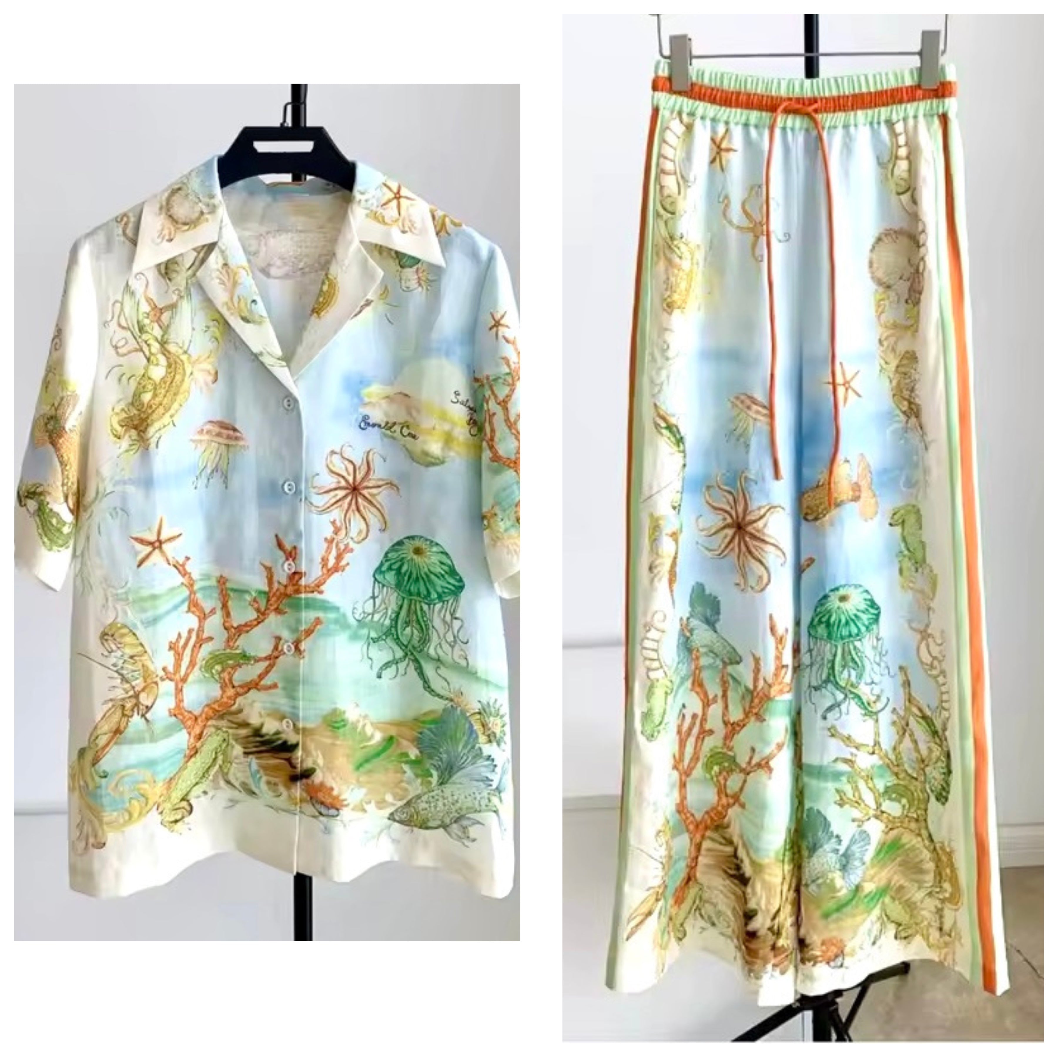 Unique White Pastel Cartoon Outfit Set