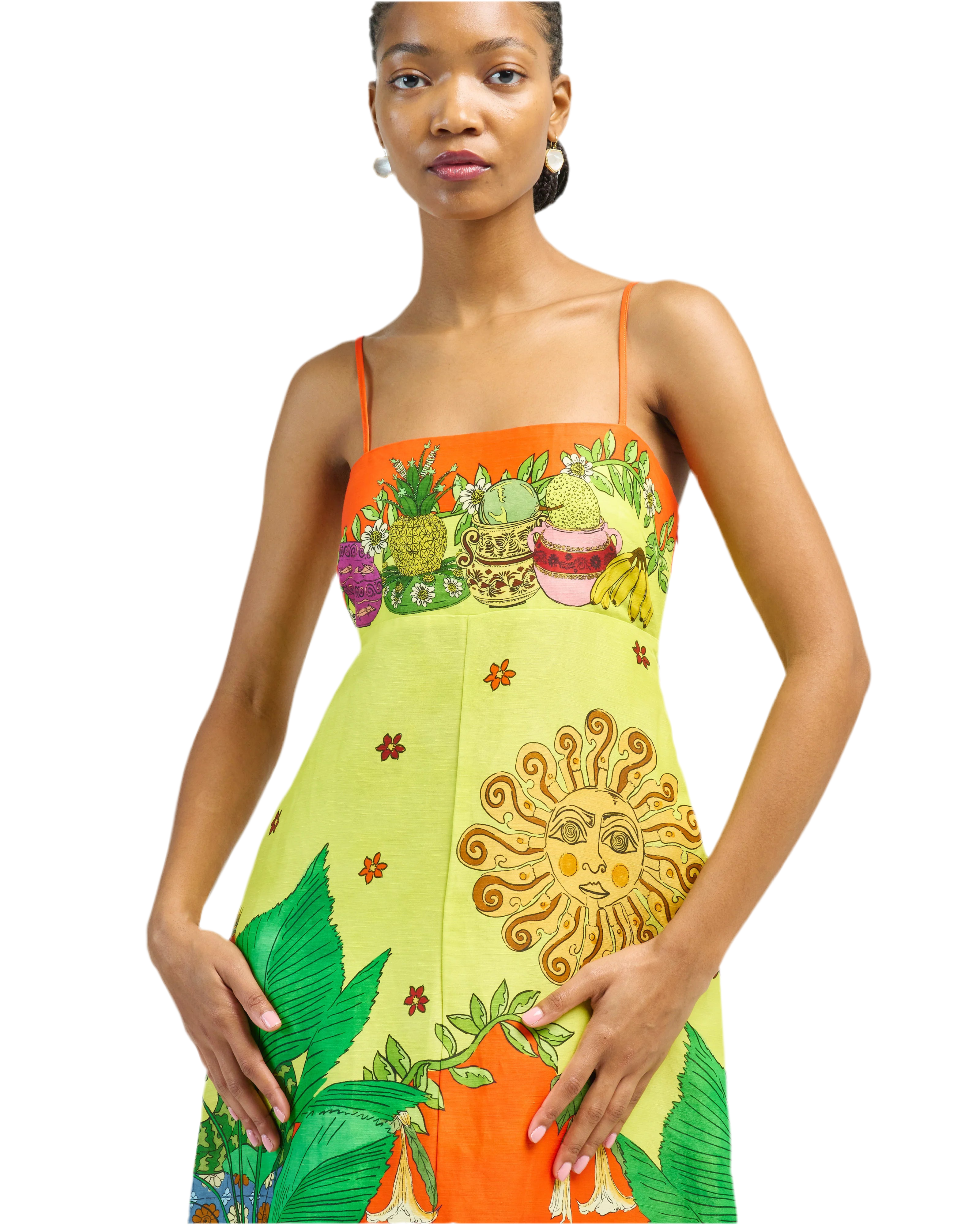 Jungle Slim Sundress Yellow