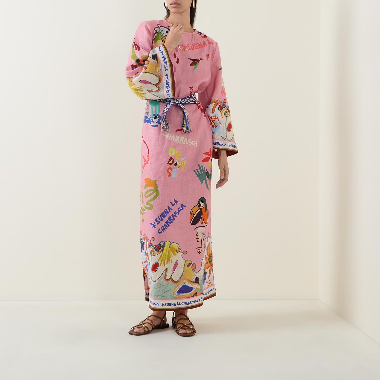 Pink Graffiti Caftan
