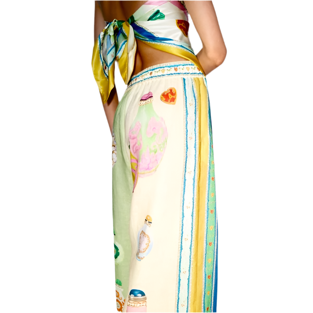 White Yellow Bottles Outfit Set