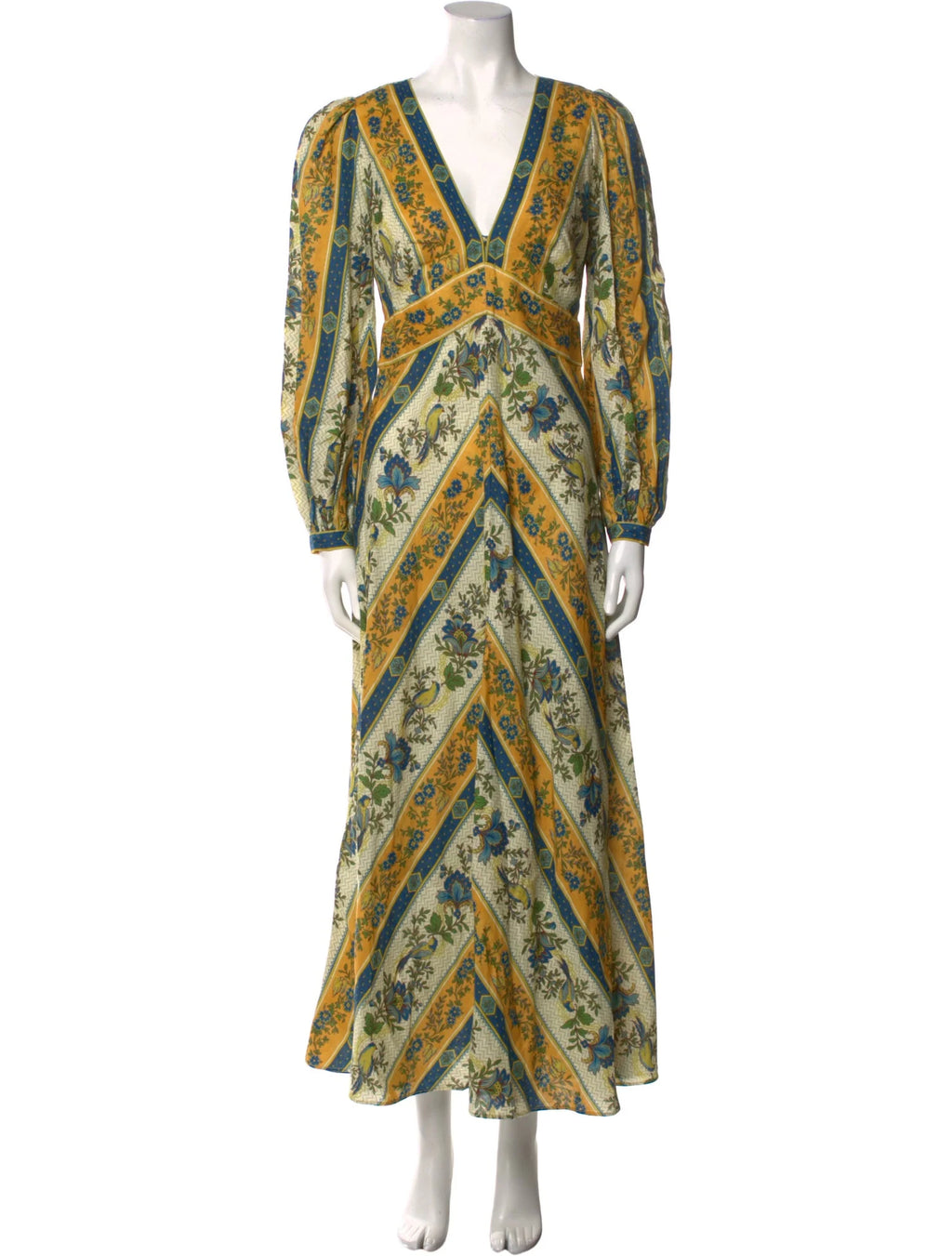 Unique Gold Vintage Maxi Dress