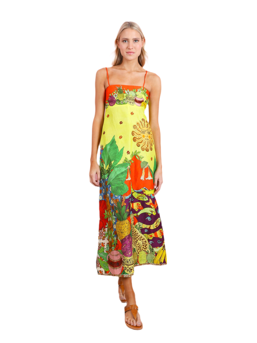 Jungle Slim Sundress Yellow