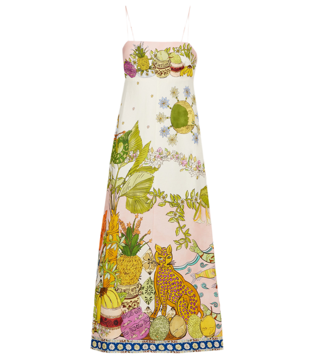 Jungle Slim Sundress Pale Pink