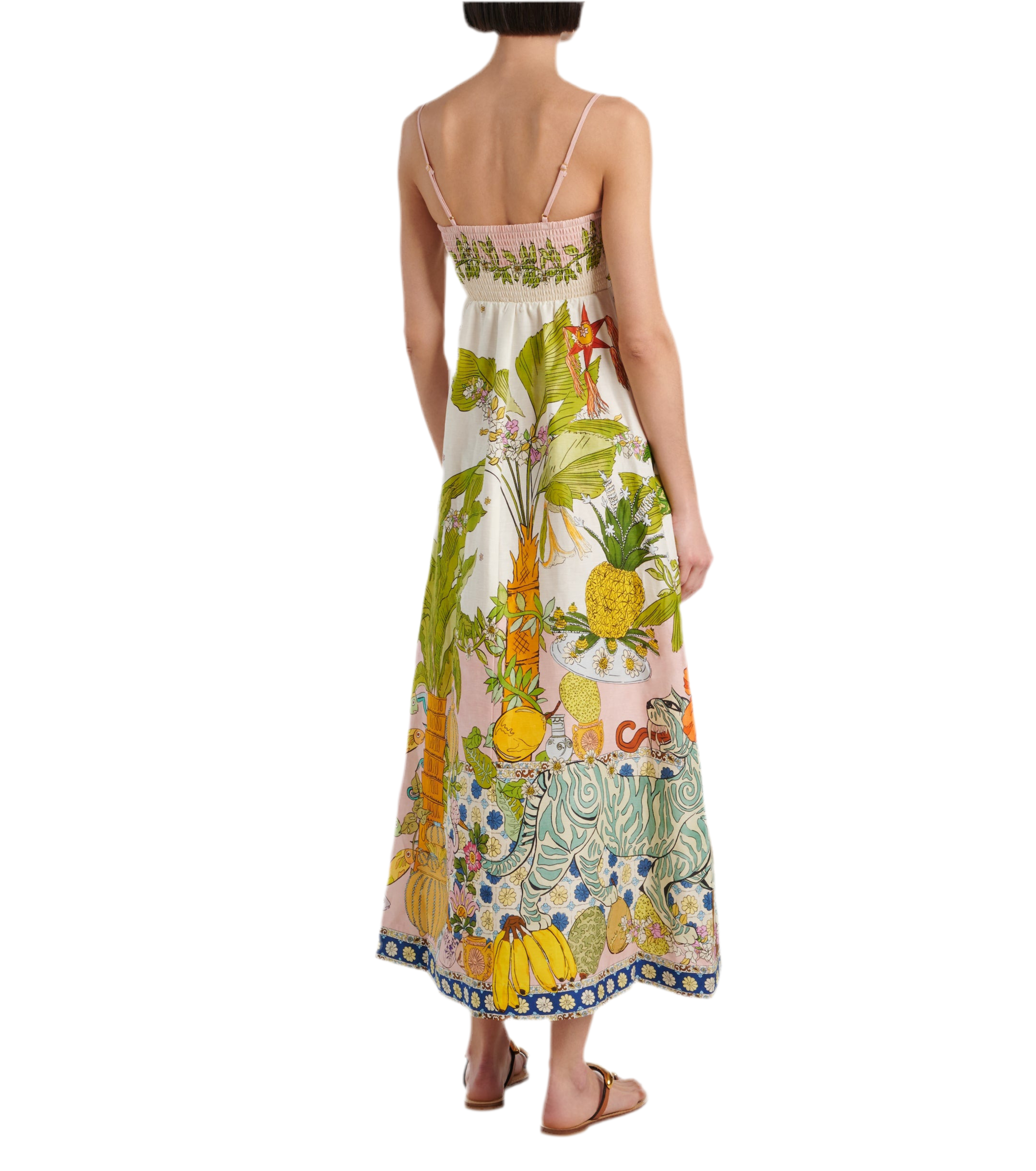 Jungle Slim Sundress Pale Pink