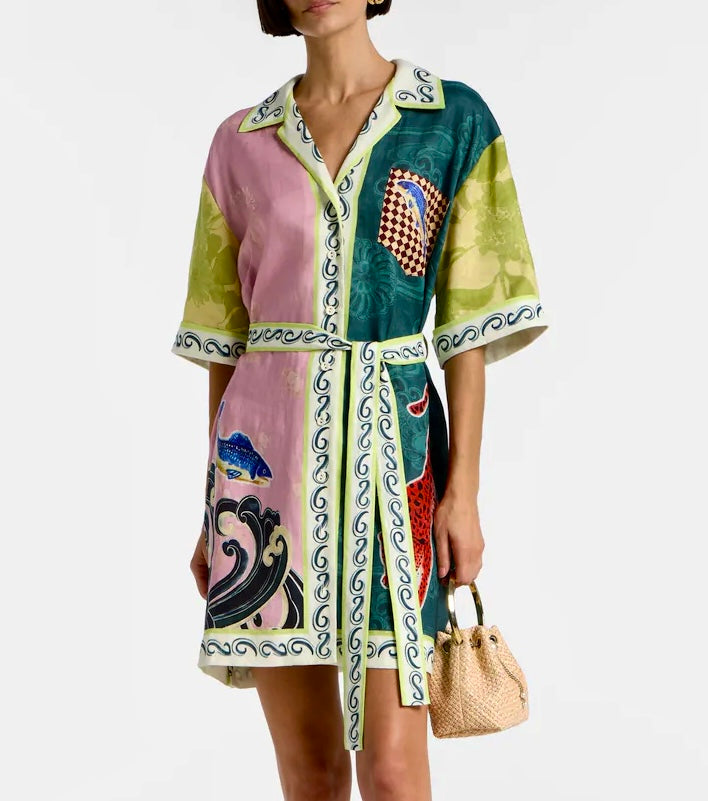 Preppy Mini Shirt Dress