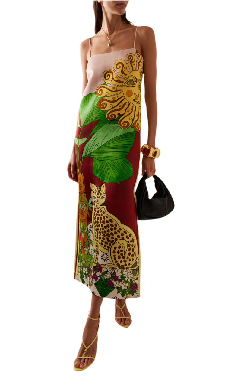 Jungle Slim Sundress Ruby