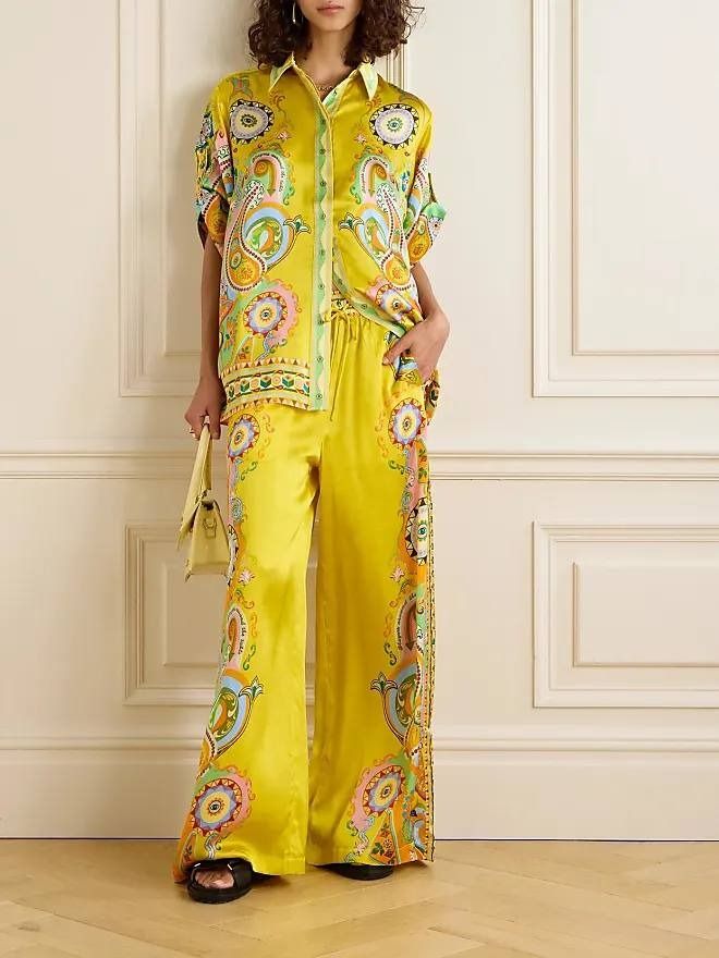 Unique Golden Swirls Outfit Set