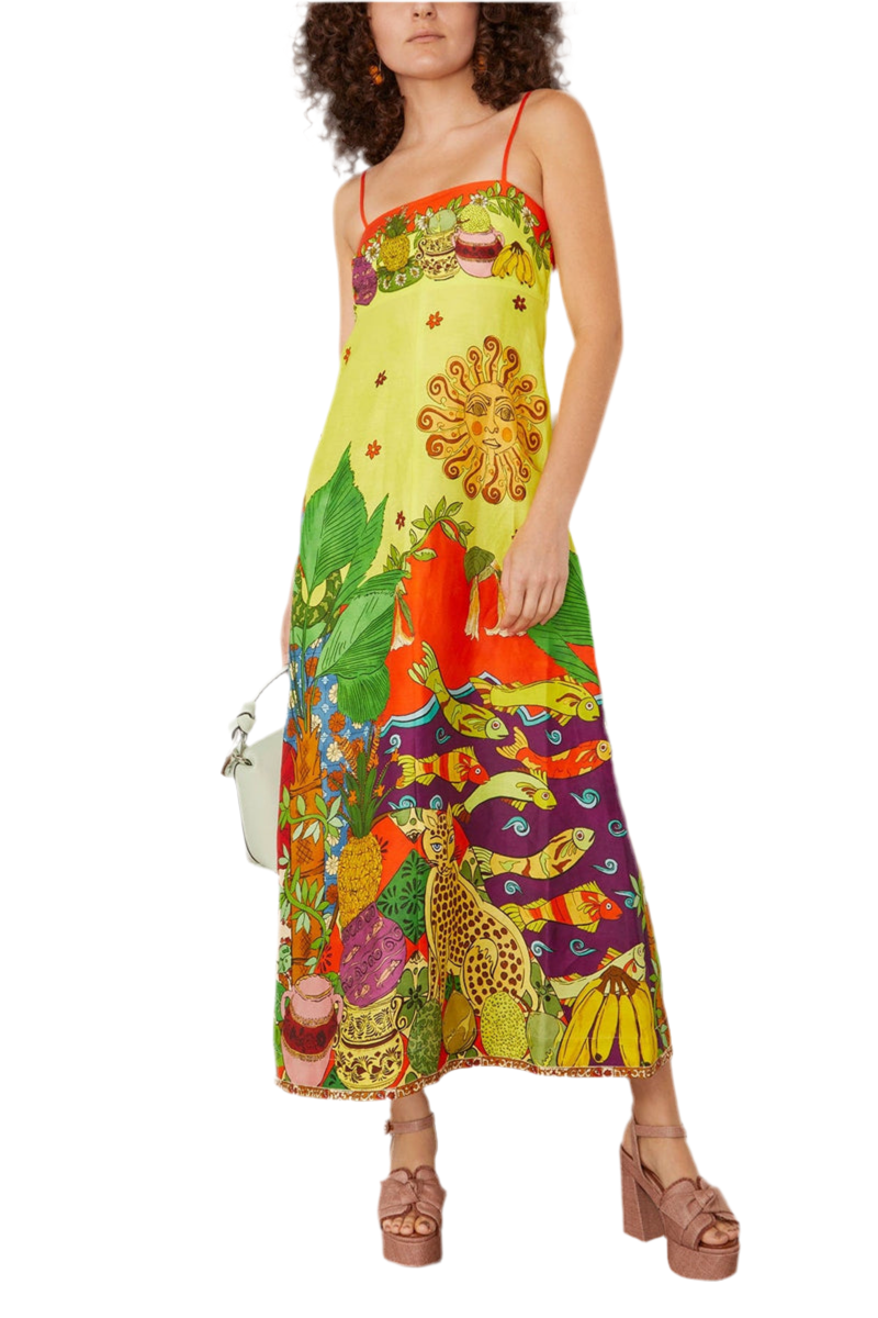 Jungle Slim Sundress Yellow