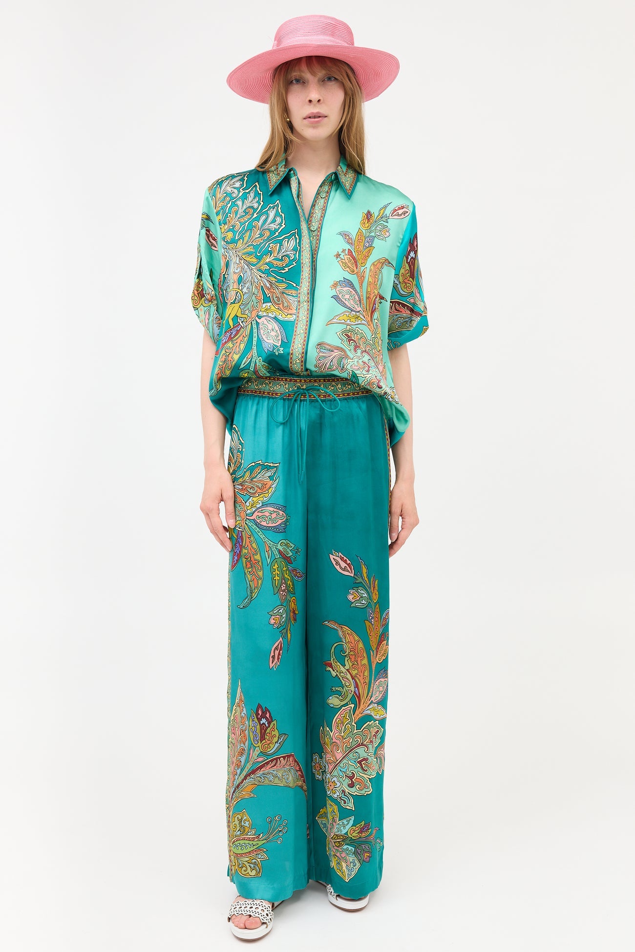 Unique Teal Outfit Set