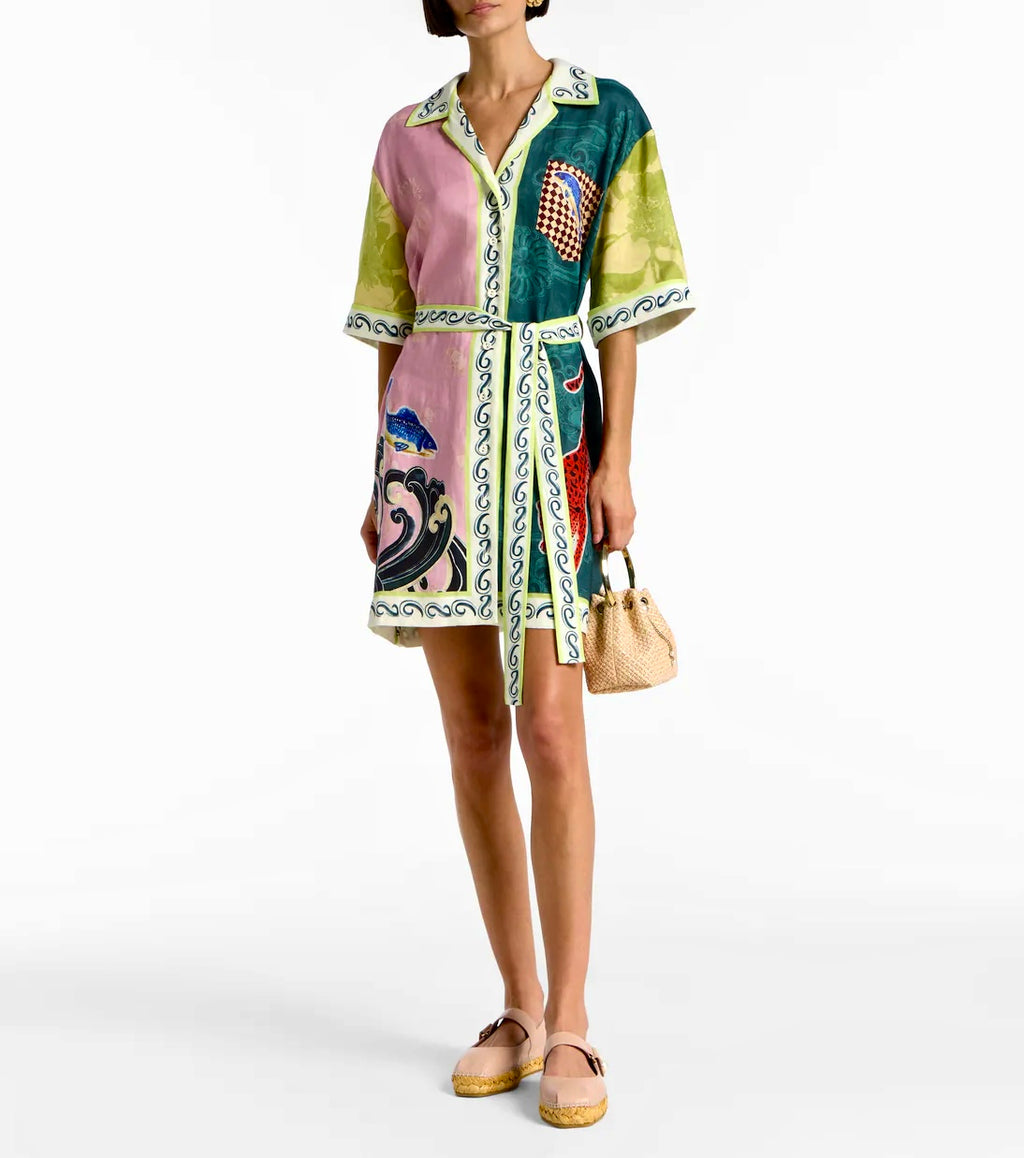 Preppy Mini Shirt Dress