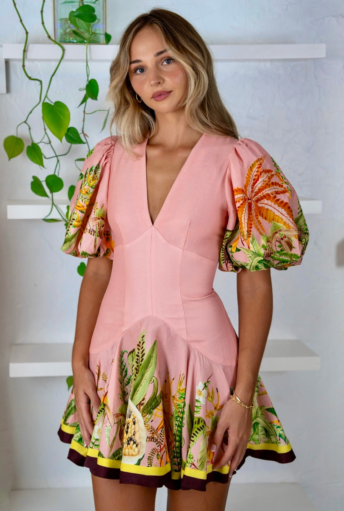 Unique Pink Babydoll Dress