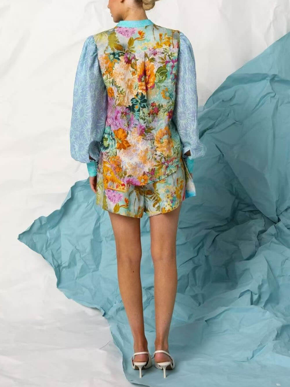 Tropical Blue Short Set